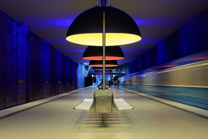 Munich subway station Westfriedhof