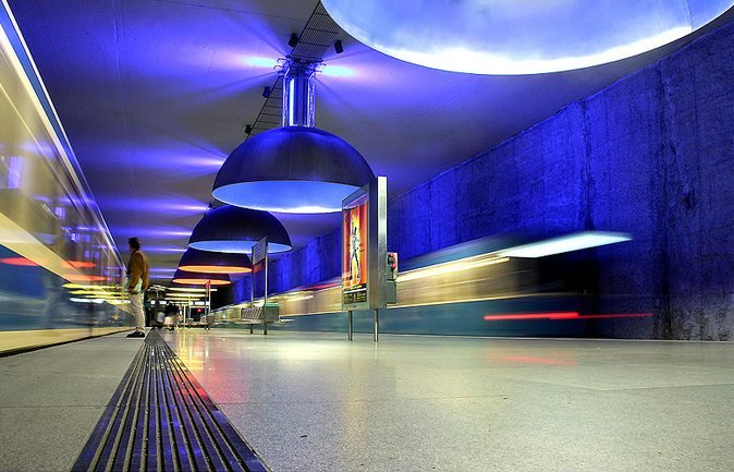 Munich subway station Westfriedhof