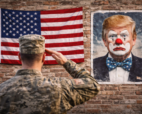 Трамп и солдат