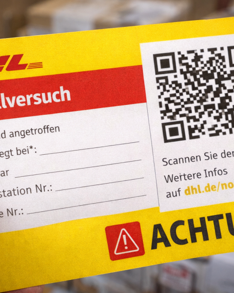 Извещение DHL