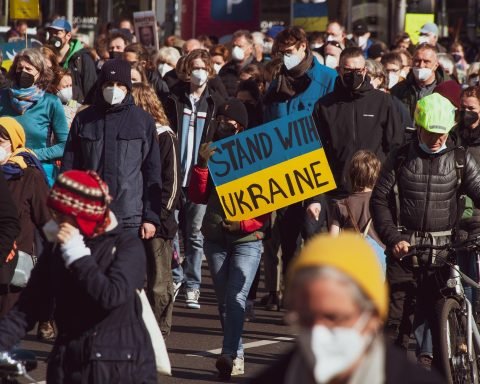 Акція проти війни в Україні
