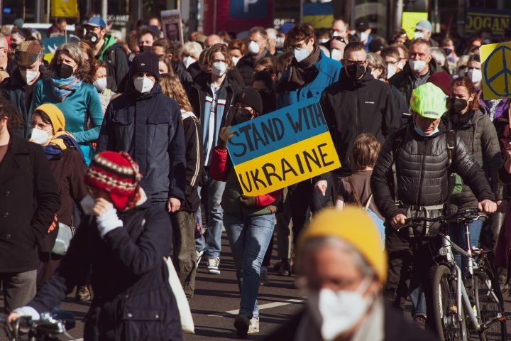 Акція проти війни в Україні