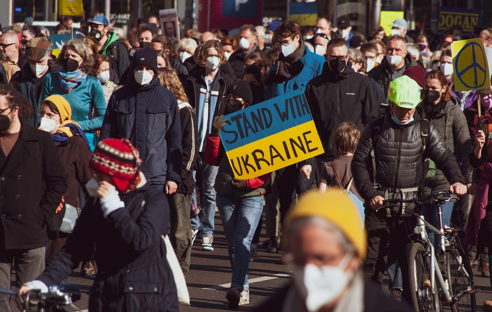 Акція проти війни в Україні